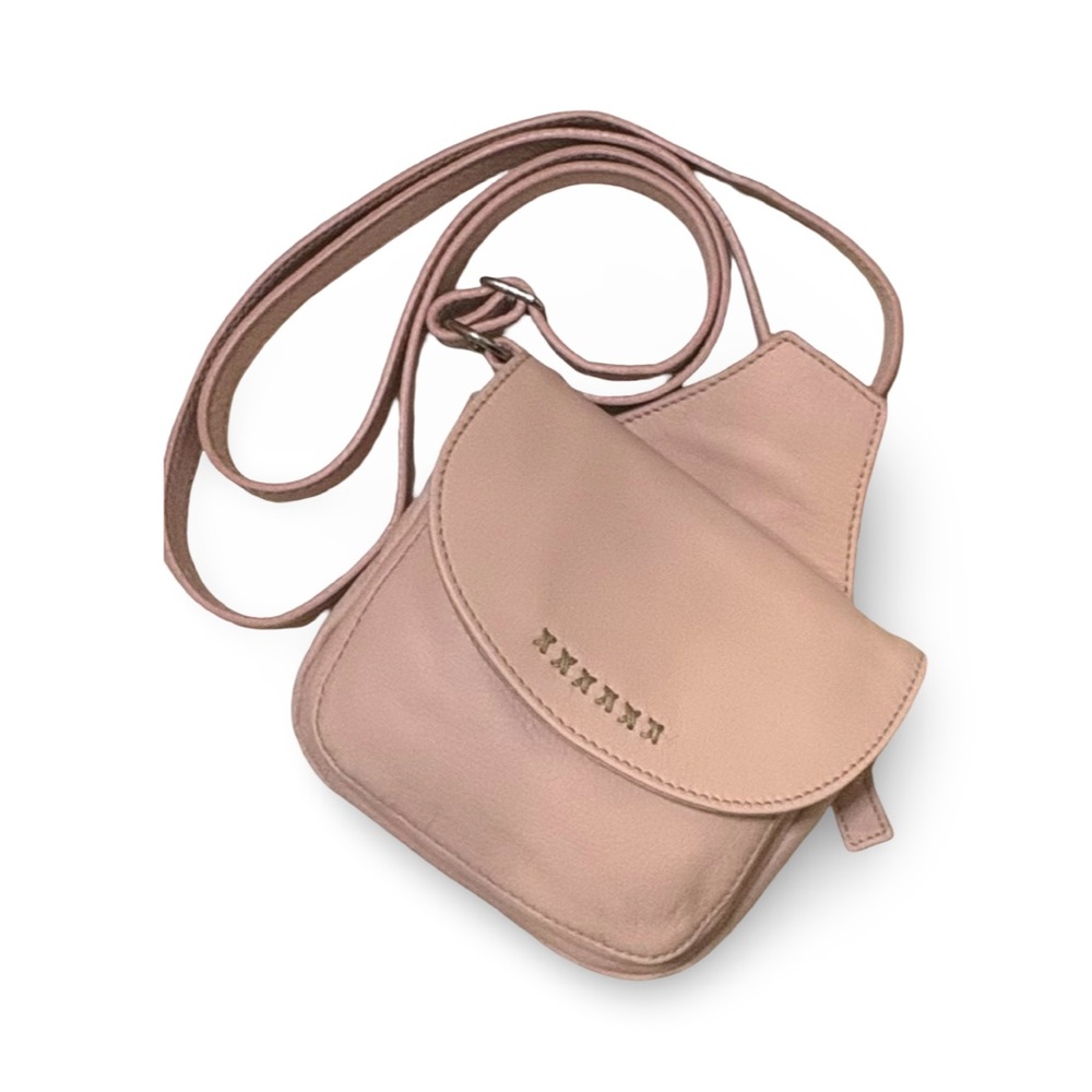 Sundance Blush Pink Leather Crossbody Bag